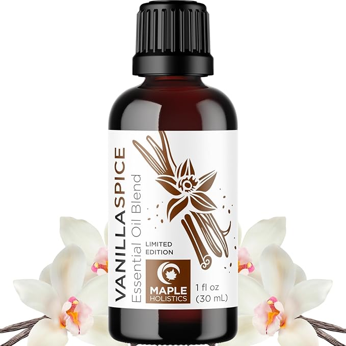 Vanilla Essential Oil Blend for Diffusers - Vanilla Spice Aromatherapy Essential Oil for Diffusers Baths Candles Soaps & DIYs Made with 100% Pure Oils Nutmeg Cinnamon Cardamom & Clove-Ruum Studio Home
