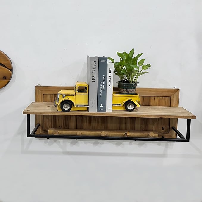 Decorative Book Ends Vintage Bookends: Metal Truck Book Stopper for Kid Books for Grandson Men Teen - Farmhouse Decor for Bookcase Shelf Table Coffee Bar Office Home Yellow-Ruum Studio Home