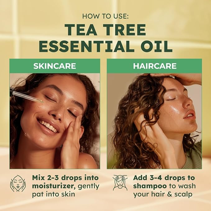KUKKA essential oils 100% Pure & Natural Tea Tree Oil for Skin, Hair, Toenails, Aromatherapy, & Soap Making Scent (4 fl oz/118 ml)-Ruum Studio Home