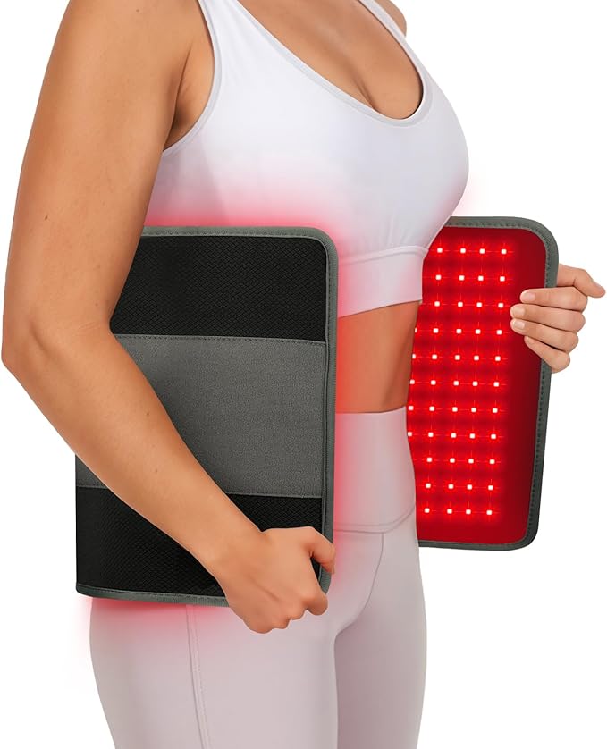 Comfytemp 24’’ x 12’’ Large Red Light Therapy Pad for Body, Near Infrared Light Therapy Wrap with Timer, 242 LEDs Light Therapy Pad for Back Shoulder Joint Muscle Pain Relief, 32W-Ruum Studio Home