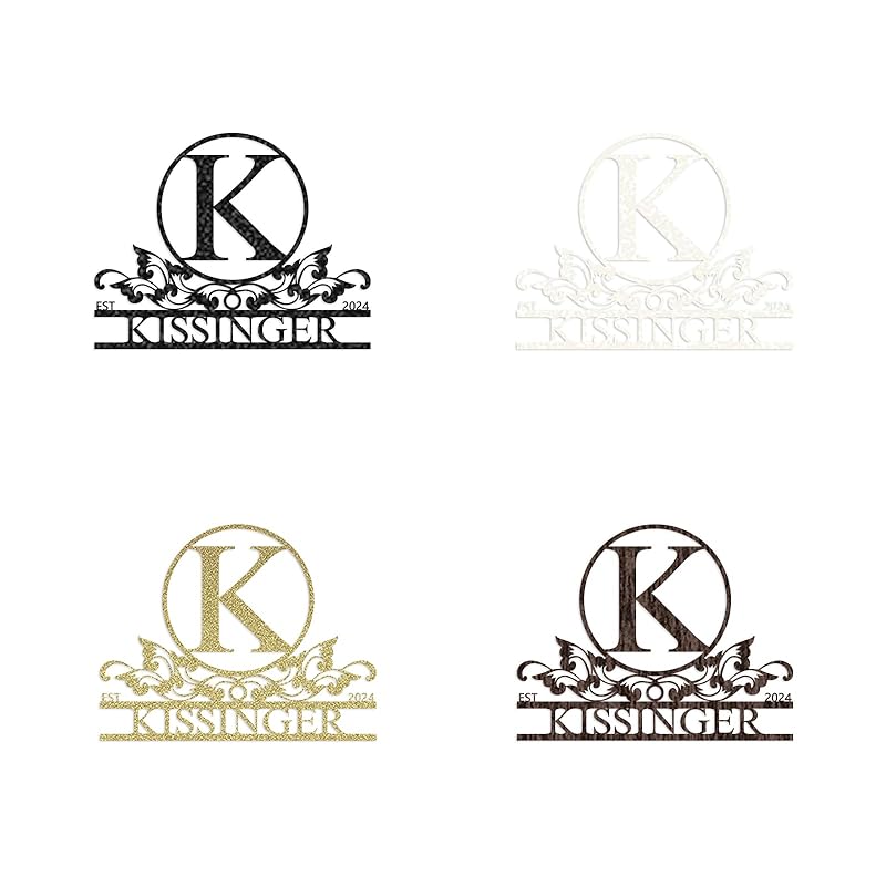 Personalized Metal Signs | Metal Name Sign | Split Letter Monogram | Home Decor Sign | Metal Wall Art | Last Name Sign | Outdoor Decor Sign | Personalized Wedding Gift | Housewarming Gift-Ruum Studio Home