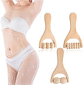 3Pcs Wooden Hand Massage Roller, Manual Wood Therapy Massage Tools Massager Roller for Relaxes Thigh, Leg, Hands Full Body Muscle Men Women Gift-Ruum Studio Home