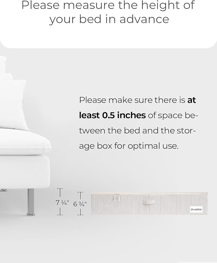 StorageWorks Extra Large Under Bed Storage Containers with Handles and Label Holder, 2 Pack Ultra-thick Fabric Underbed Bins, Closet Organizer for Clothes, Blankets, Sweater-Ruum Studio Home