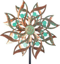 Viveta Metal Wind Spinners Outdoor,Vintage Kinetic Wind Spinner Garden Pinwheels with Metal Stake for Patio,Lawn,Garden,59 * 13.4 Inch-Ruum Studio Home