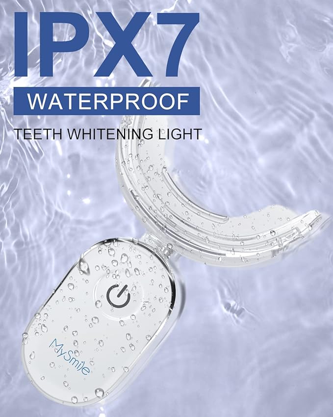 MySmile Teeth Whitening Strips Kit 14 Treatments with 28 LED Light - 10 Min Non-Sensitive Fast Whitening Teeth Enamel Safe Teeth Whitener - Helps to Remove Deep Stains-Ruum Studio Home