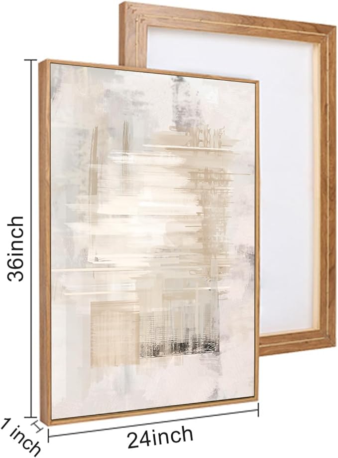 HPINUB Modern Abstract Canvas Art Prints, Black and White, 24"x36", 3-Pack, Neutral, Bedroom, Living Room, Office, Bathroom, Dining Room-Ruum Studio Home