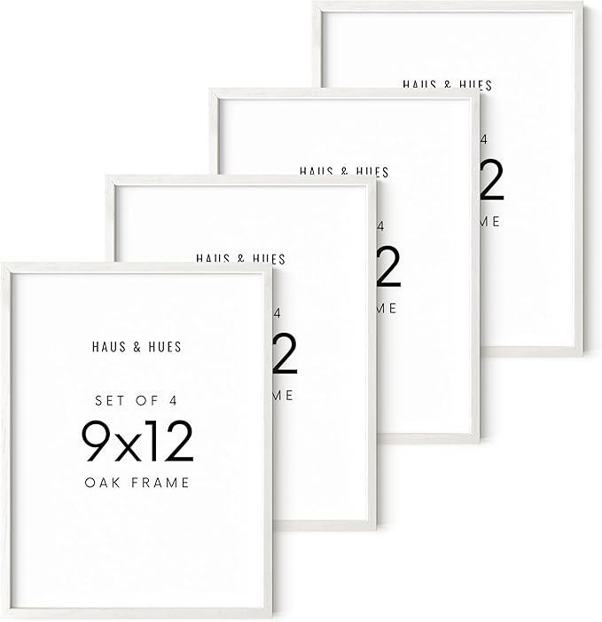 HAUS AND HUES Standalone White Oak Frame Set of 4-9x12-Ruum Studio Home