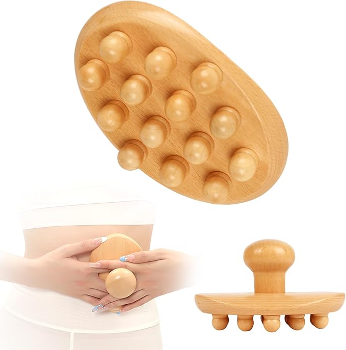 Wood Therapy Massage Tools Cellulite Massager Roller Wooden Body Brush Fascia Blaster Brush Body Shaping Professional Maderoterapia Kit Lymphatic Drainage Massager-Ruum Studio Home