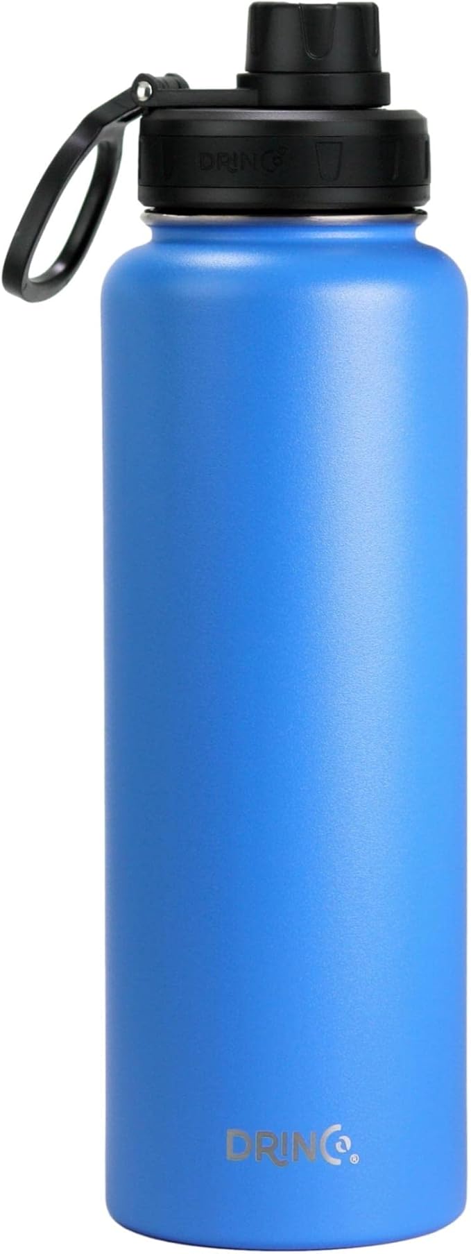 DRINCO Stainless Steel Water Bottle Spout Lid Vacuum Insulated Double Wall Water Bottle Wide Mouth (40oz 32oz 22oz 18oz 14oz) Leak Proof Keeps Cold or Hot (40 oz, 40oz Royal Blue)-Ruum Studio Home