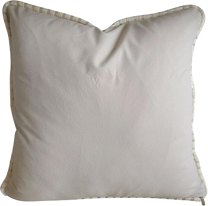Set of 2 Beige Vintage Throw Pillows Covers 18x18in，Floral Embroidered Cushion Cover for Sofa Bedroom，Euro Sham Covers Retro Home Decor Pillows Covers-Ruum Studio Home