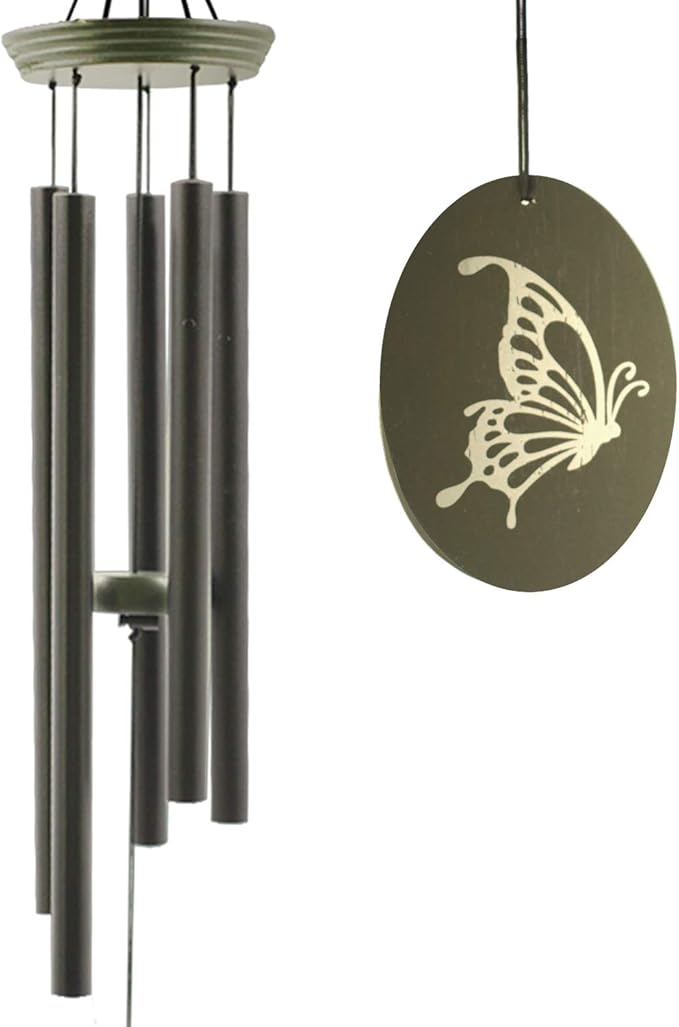 Wind Chimes for Outside, WindChimes Outdoor Tuned Soothing Melody, Wind Chimes Gifts for Mom, Wind Chime Outdoor Decoration, Patio, Garden, Yard. Butterfly Wind-Chime-Ruum Studio Home