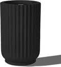 Classic Roman Column Style Planter | 20" Tall | Black & White Options | Ideal for Entrance & Living Room Corner | Durable Fiberglass Composite-Ruum Studio Home