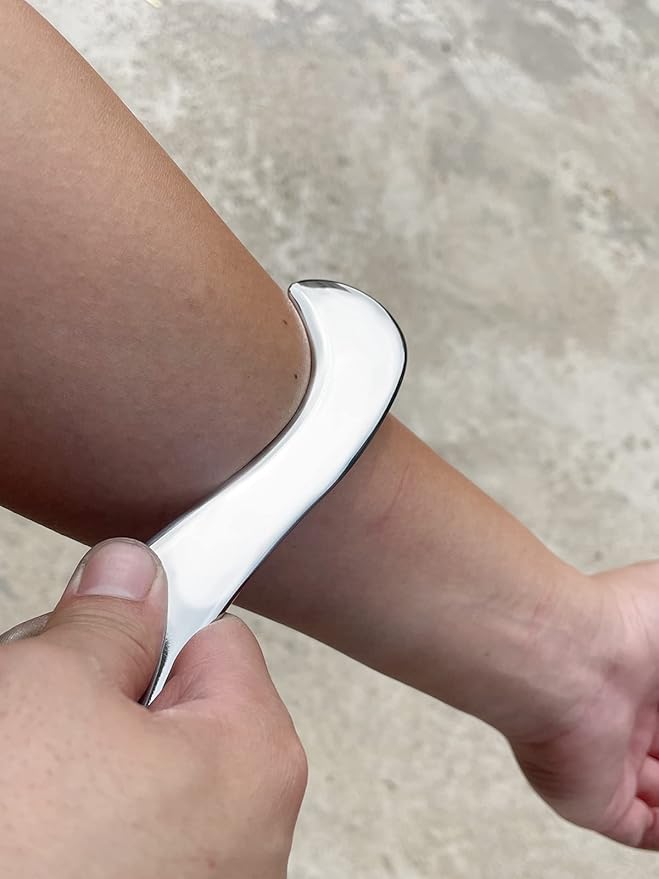 Gua sha Tool gua sha Stainless Steel iastm Tool Gussha Massage Tool Muscle Scraping Tool for Soft Tissue Therapy and Reduce Arms,Back, Legs, Neck Muscle Pain(SSB)………-Ruum Studio Home
