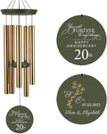ASTARIN 20th Tree of Life Wind Chimes, Personalized Wind Chimes for Cople Women Men, Couple Gifts for Keepsake, Deep Tone Windchime Romantic Gift-Ruum Studio Home