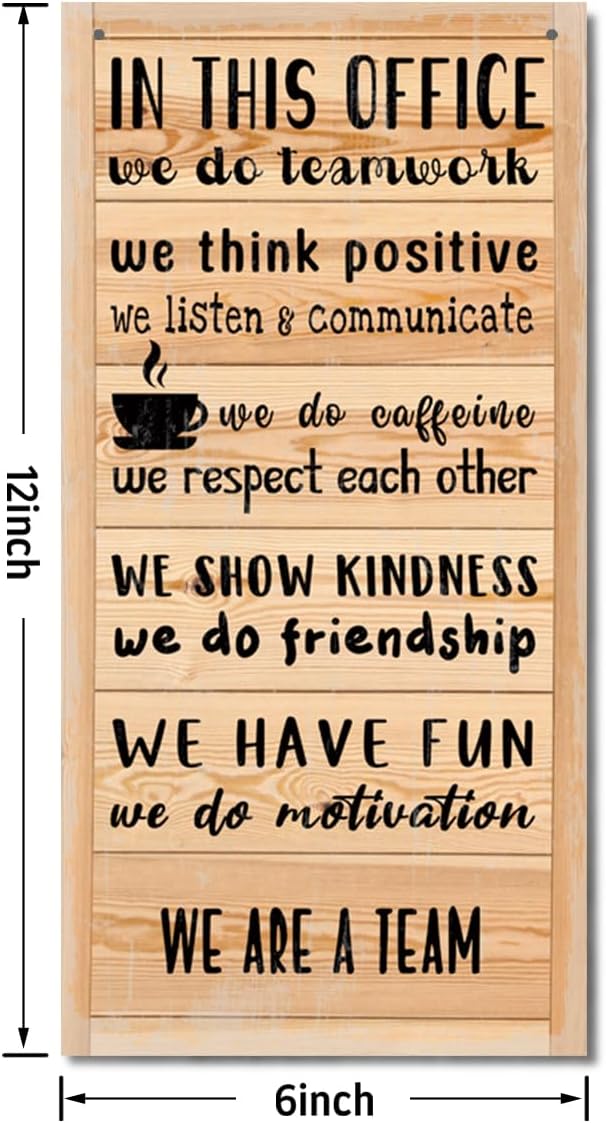 We Are A Team Motivational Quote Sign, In Office quote, Hanging wooden Sign, Gift for Leader Inspiring H1-Ruum Studio Home