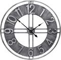 30 inch Large Wall Clock Decorative Solid Metal Retro Decor for Home Farmhouse Living Room-Ruum Studio Home