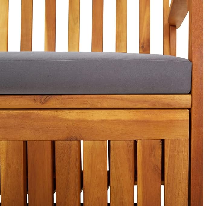 vidaXL Outdoor Storage Bench Deck Box for Patio Furniture Solid Wood Acacia-Ruum Studio Home