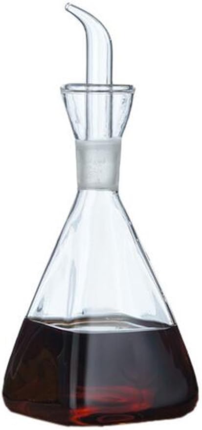 ELETON Olive Oil Dispenser Borosilicate Glass Bottle - 8 oz 250ml Non Drip Dispenser - Leak Proof Pourer Vinegar Drizzler Cruet - Easy Clean Drip Free Bottles for Kitchen-Ruum Studio Home