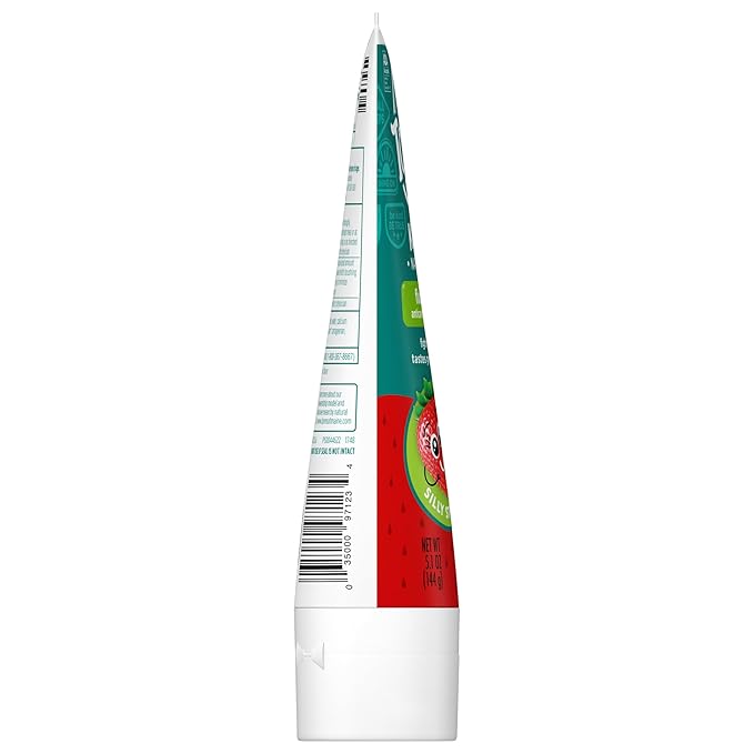 Tom's of Maine ADA Approved Fluoride Kids Toothpaste, Natural Toothpaste, Dye Free, No Artificial Preservatives, Silly Strawberry, 5.1 oz. 3-Pack (Packaging May Vary)-Ruum Studio Home