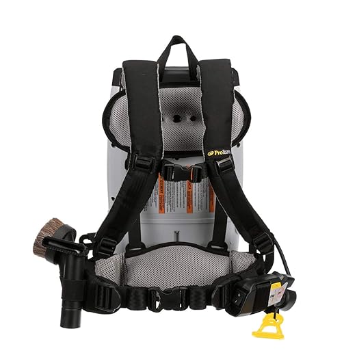 ProTeam Backpack Vacuums, ProVac FS 6 Commercial Backpack Vacuum with HEPA Media Filtration and Restaurant Tool Kit, 6 Quart, Corded-Ruum Studio Home