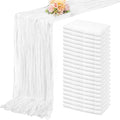 10FT 20 Pack White Cheesecloth Table Runner 20 x 120 Inch Long Rustic Gauze Cheese Cloth Table Runner for Wedding Bridal Baby Shower Table Decorations Boho Fabric Sheer Birthday Party Table Decor-Ruum Studio Home