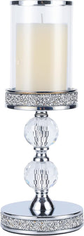 Candle Holders for Pillar Candle, Pillar Crystal Candle Holders, Candlesticks Holder for Wedding, Dining Coffee Table, Centerpieces, Home Decor CH00XM-Ruum Studio Home