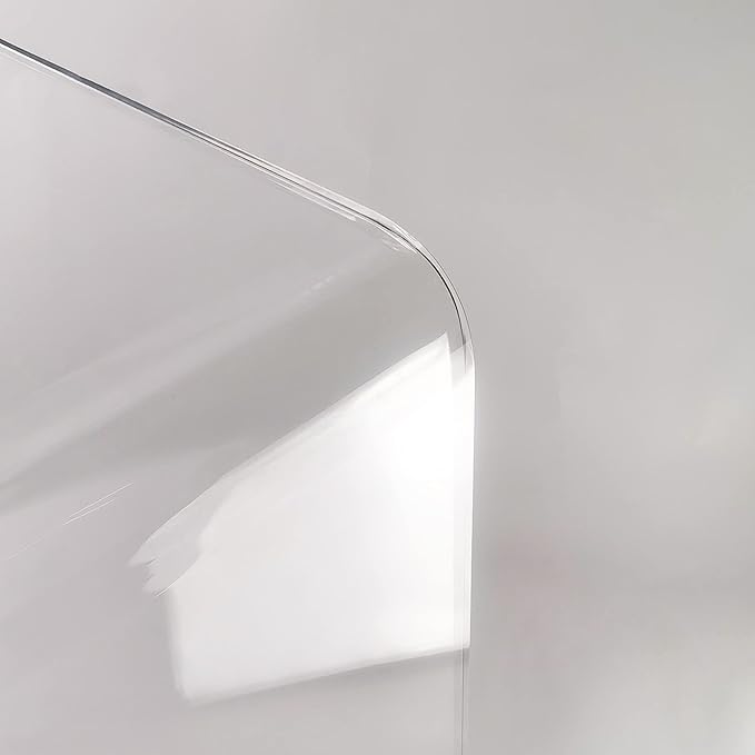 Acrylic Console Table, 37.5” L Thick Modern Entryway Table for Hallway, Living Room, Clear Acrylic Desk, 37.5” W x 29.25” H x 15.25” D, 220LBS Weight Capacity.-Ruum Studio Home