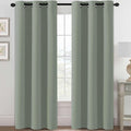 H.VERSAILTEX Blackout Curtains for Bedroom Thermal Insulated Room Darkening Living Room Curtains 84 Inch Long Grommet Privacy Protection Window Curtain Panels/Drapes for Nursery, 2 Panels, Cyan-Ruum Studio Home