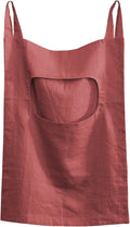 Amazhiyu 100% Linen Door Hanging Laundry Hamper Bag, 19x27 Inches Red-Ruum Studio Home