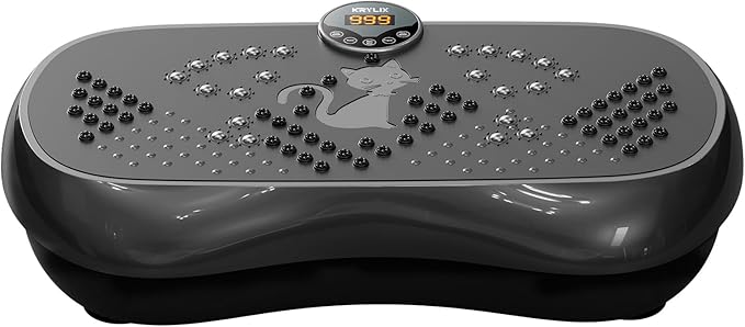 KRYLIX Vibration Plate Machine Exercise Platform for Whole Body Vibration Workout Weight Loss Lymphatic Drainage Fitness Platform Exercise Machine Vibrating Platform for Women Men-Ruum Studio Home