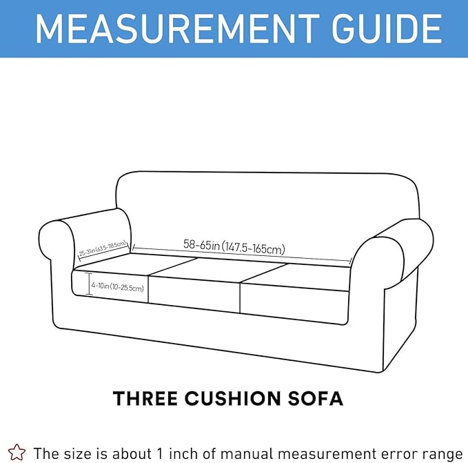 hyha Waterproof Couch Cushion Covers, Stretch Sofa Couch Seat Slipcover for Dog Washable, Non-Slip Waterproof Outdoor Cushion Covers for Patio Furniture Replacement (1 Piece for Large, Peacock Blue)-Ruum Studio Home