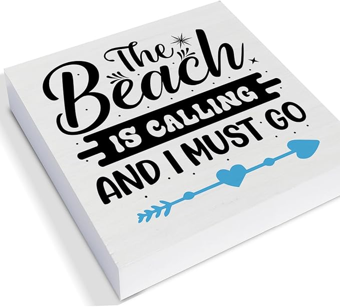 Summer Beach Decor for Home Farmhouse Tiered Tray Decor Beach House 3 Pcs Decorative Wood Box Signs Table Desk Shelf Decoration-Ruum Studio Home