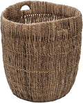 KOUBOO Madras Planter Basket, Plant Container, Tree Planter, Basket Front Door, Decorative Plants Pot, Woven Options for Every Space, Dark Brown, Large-Ruum Studio Home