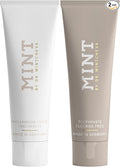 Mint Day & Night Toothpaste Set (2X 85ml) – with & Without Fluoride – MPT1 Ultra Polish Technology with Perlite – Natural Whitening, Gentle Low Abrasion, Vegan, Microplastic-Free, Mor-Ruum Studio Home