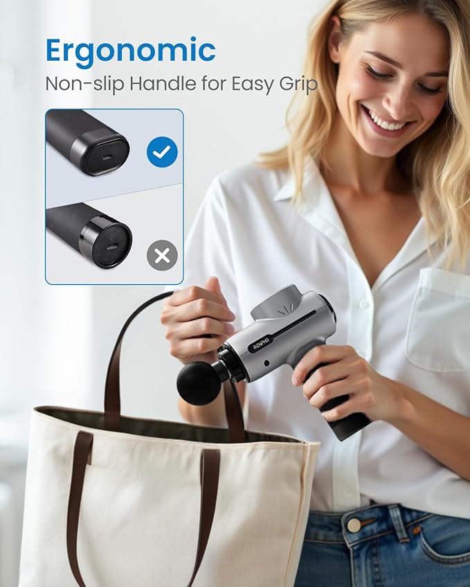RENPHO Massage Gun Deep Tissue, Portable Percussion Massager for Back and Neck, Gifts for Men and Women, Handheld Device with Carry Case, Active-Ruum Studio Home