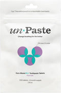 New Formula, Unpaste Toothpaste Tablets, Fluoride Mint, Xylitol Free, Vegan, Plastic Free, Travel-Friendly, Resealable Packet, 250ct, 4 Month Supply-Ruum Studio Home