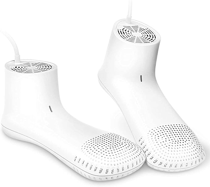 Shoe Dryer and Deodorizer with Timer - Shoes Boots Socks Gloves Dryer Warmer, Adult-Foot-Shaped | No Noise | Strong Wire | US Plug (PM20)-Ruum Studio Home