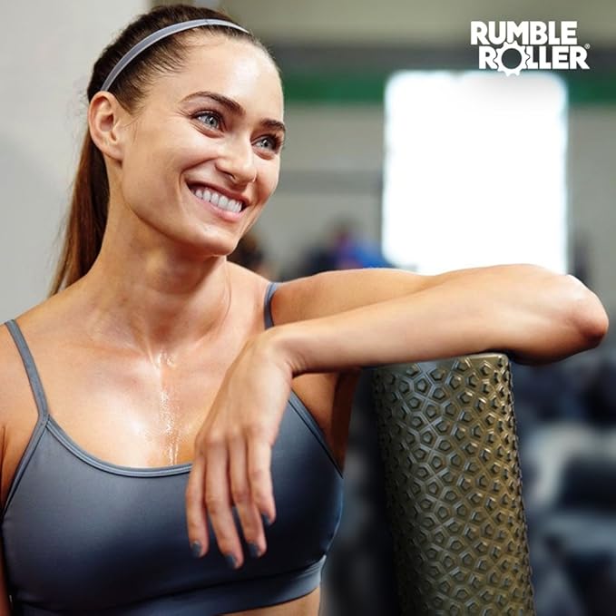 RumbleRoller Original Textured Foam Roller - Deep Tissue, Self Myofacial Release Massage Therapy Roller-Ruum Studio Home