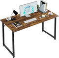 PayLessHere | 47 Inch Computer Desk | Brown | Office Desk with Metal Frame, Adjustable Feet | Water-Resistant, Scratchproof Surface | Sturdy Writing Table for Home Office or Study | Pack of 1-Ruum Studio Home