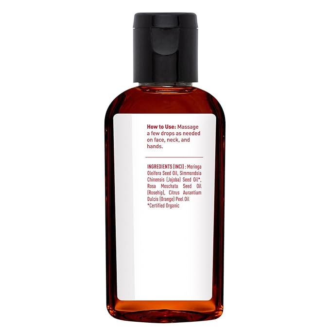 Desert Essence Moringa, Jojoba & Rose Hip Oil Refreshing & Rejuvenating Skin Restoration - Nutrient-Rich Vitamin Blend For Face, Neck, Body & Hands - Vegan, Non-GMO, Gluten-Free, Cruelty-Free - 2oz-Ruum Studio Home