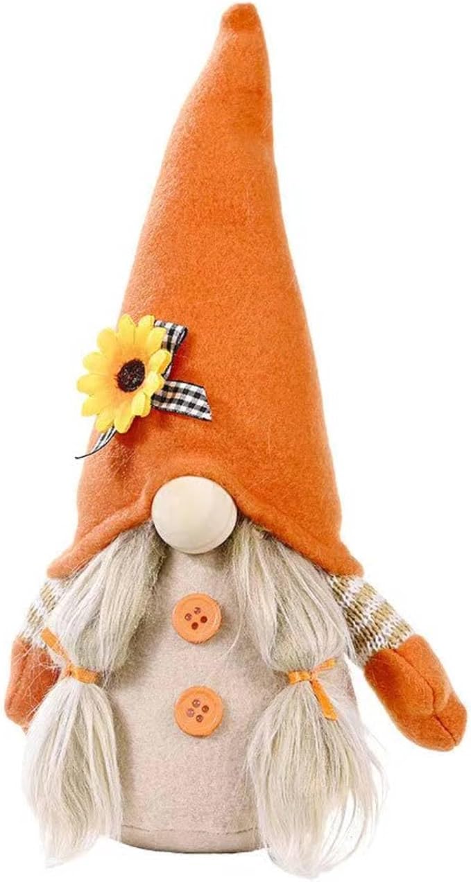 Gnomes Plush Decorations,Fall Decor Fall Gnome Plush Decoration for Home,Handmade Swedish Tomte Doll Mr and Mrs Scandinavian Gnomes,Fall Home Decor Thanksgiving Gnome Table Decorations,Girl-Ruum Studio Home