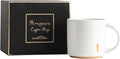 COLLECTIVE HOME - Monogram Ceramic Mugs, 15 oz Golden Initial Coffee Cups, Elegant Alphabet Tea Mugs, Elegant Personalized Mug with Gift Box, Luxurious Cups for Office and Home (t)-Ruum Studio Home