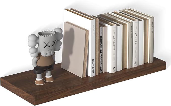 12 Inch Deep Floating Shelves for Wall 1 Pack Floating Shelves Large Storage Space Wall Mount Shelf for Living Room Kitchen Bathroom 30" W x 12" D x 1.2" H Rustic Brown-Ruum Studio Home