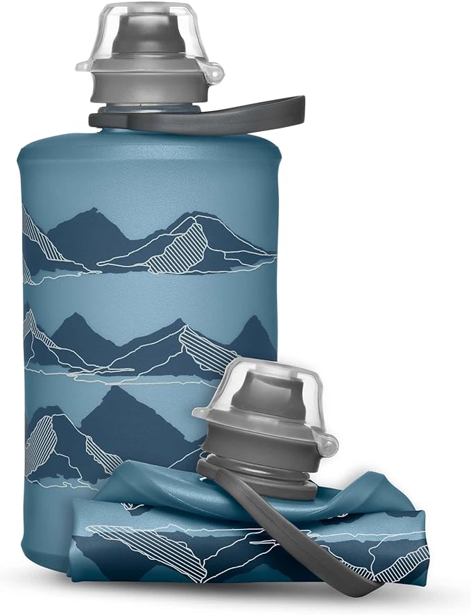 HydraPak Stow - Collapsible Backpacking Water Bottle (350ml, 500ml, 1L) - BPA Free, Ultra Light, Spill-Proof Twist Cap-Ruum Studio Home