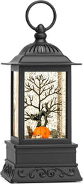 Halloween Snow Globe Black Cat Lantern, Glitter Lighted Snow Globes Halloween Decorations for Home, Light Up Snowglobe Halloween Décor-Ruum Studio Home