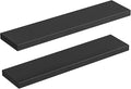 HOOBRO Floating Shelves for Wall, Wall Mounted Shelf Set of 2, 39.4" Hanging Shelf with Invisible Brackets, for Wall in Bathroom, Bedroom, Toilet, Kitchen, Livingroom, Office, Black BK100BJP201-Ruum Studio Home