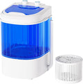 Superday Mini Portable Washing Machine, Single Tub Compact Washing Machine with Spin Cycle, 6.6LBS Washing Capacity Small Electric Washer Machine for Home, Apartments, Outdoor, RV, Dormitory, Blue-Ruum Studio Home