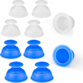 Silicone Cupping Therapy Sets 10pcs,Professional Vacuum Cupping for Myofascial Massage/Joint Pain/Anti Cellulite/Deep Muscle Relief & More(10pcs,White+Blue)-Ruum Studio Home