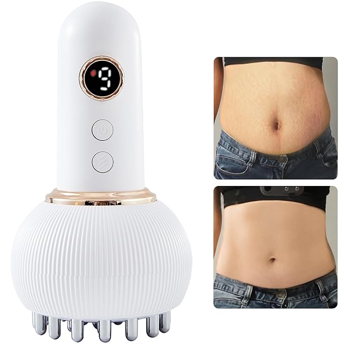 Lymphatic Drainage Massager & Anti Cellulite Massage Tool, Helps Reduce Stretch Marks & Cellulite, for Legs, Arms & Belly, Body Sculpting Machine with Microcurrent, Light, Heat & Vibration-Ruum Studio Home