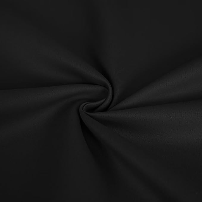 Blackout Curtains 84 Inch Length for Bedroom, Thermal Insulated Blackout Curtains 2 Panels Set, Solid Grommet Privacy Room Darkening Drapes for Living Room Windows(W52 x L84, Dark Grey)-Ruum Studio Home